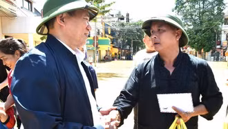 Phó Thủ tướng Hồ Đức Phớc kiểm tra công tác ứng phó, khắc phục hậu quả mưa lũ tại Lạng Sơn