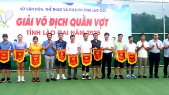 Khai mạc Giải Vô địch Quần vợt tỉnh Lào Cai năm 2025 