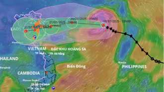 Bão Wipha đang tăng cấp, hướng vào Bắc Bộ