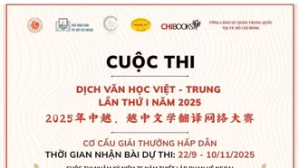 Phát động cuộc thi dịch văn học Việt - Trung lần thứ nhất