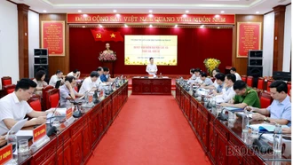 Tổ công tác số 15 của Ban Thường vụ Tỉnh ủy duyệt văn kiện xã Thác Bà và Bảo Ái