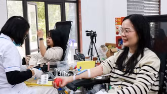 Tiếp nhận 401 đơn vị máu trong Ngày hội hiến máu tình nguyện tại xã Bát Xát