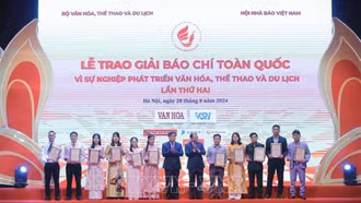 Thể lệ Giải Báo chí toàn quốc 'Vì sự nghiệp phát triển Văn hóa Việt Nam' lần thứ ba