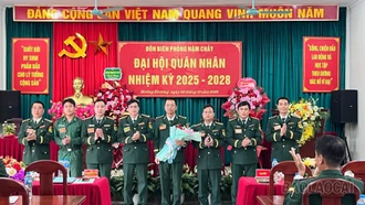 Đại hội quân nhân Đồn Biên phòng Nậm Chảy