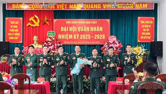 Đại hội quân nhân Đồn Biên phòng Nậm Chảy