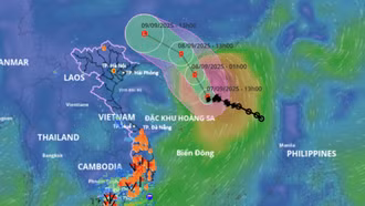 Bão Tapah vào Trung Quốc nhưng gây mưa lớn ở Việt Nam