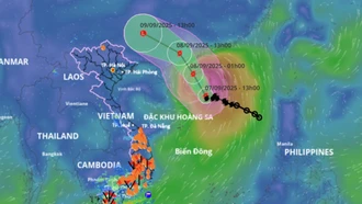 Bão Tapah vào Trung Quốc nhưng gây mưa lớn ở Việt Nam