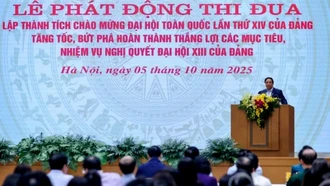 Thủ tướng phát động đợt thi đua cao điểm lập thành tích chào mừng Đại hội XIV của Đảng