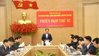 Phiên họp thứ Hai của Ban Chỉ đạo Phòng, chống tham nhũng, lãng phí, tiêu cực tỉnh Lào Cai