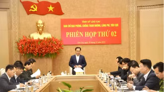 Phiên họp thứ Hai của Ban Chỉ đạo Phòng, chống tham nhũng, lãng phí, tiêu cực tỉnh Lào Cai