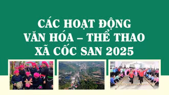 Các hoạt động văn hoá, thể thao xã Cốc San cuối năm 2025