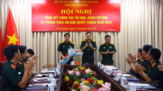 Khối thi đua số 2 Bộ Chỉ huy quân sự tỉnh tổng kết phong trào thi đua quyết thắng năm 2025