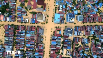 Đến 17 giờ ngày 8/10, gần 22.600ha cây trồng bị thiệt hại và 17.000 nhà bị ngập
