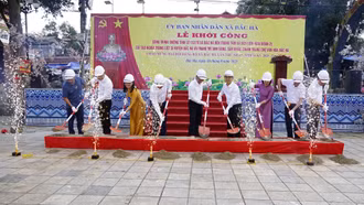 Khởi công các công trình chào mừng Đại hội Đảng bộ xã Bắc Hà lần thứ I, nhiệm kỳ 2025 - 2030