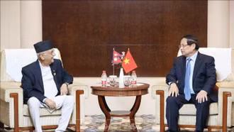Thủ tướng Phạm Minh Chính hội kiến Thủ tướng Nepal