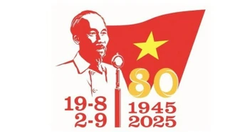 Mẫu logo chính thức cho các hoạt động kỷ niệm 80 năm Cách mạng Tháng Tám và Quốc khánh
