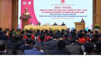 Lào Cai tham dự Hội nghị toàn quốc tổng kết công tác năm 2025 và triển khai nhiệm vụ năm 2026