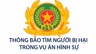Thông báo đăng tìm người bị hại trong vụ án hình sự (Lần thứ ba)