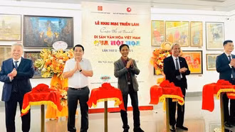Khai mạc Triển lãm cuộc thi vẽ tranh 'Di sản văn hóa Việt Nam qua hội họa' lần thứ II năm 2025