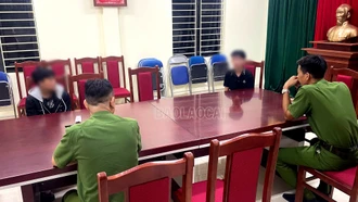 Công an xã Xuân Quang ngăn chặn kịp thời 2 học sinh bị dụ dỗ đi lao động trái phép
