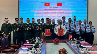 Hội đàm nghiệp vụ công tác biên phòng quý III năm 2025