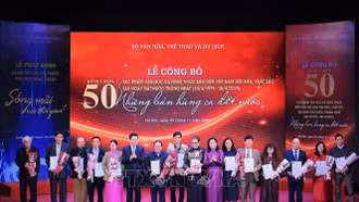 Công bố 50 tác phẩm văn học, nghệ thuật biểu diễn Việt Nam tiêu biểu sau ngày đất nước thống nhất