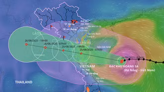 Bão Kajiki mạnh lên cấp 12, hướng Nghệ An - Hà Tĩnh