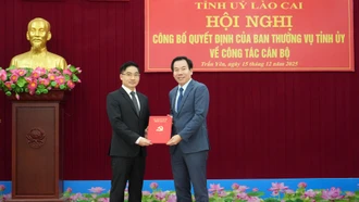 Đồng chí Trần Quang Vinh giữ chức Phó Bí thư Đảng ủy xã Trấn Yên