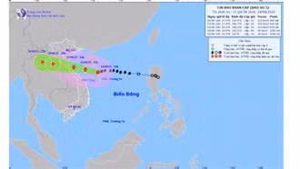 Bão số 5 giật cấp 15, áp sát bờ biển Thanh Hóa – Quảng Trị