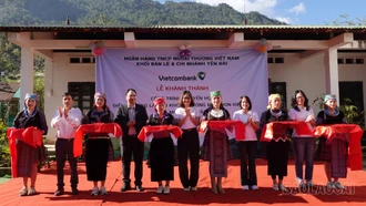 Vietcombank khánh thành điểm trường mầm non La Phu Khơ tại Mù Cang Chải