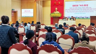 Phường Cam Đường tiếp xúc, đối thoại trực tiếp với Nhân dân 