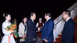 Thủ tướng Phạm Minh Chính tới Thiên Tân, bắt đầu chuyến công tác dự Hội nghị thượng đỉnh SCO 2025