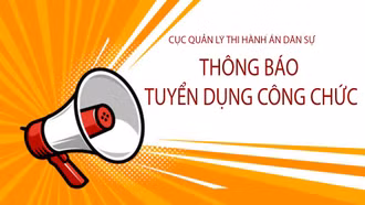 Thông báo tuyển dụng công chức hệ thống thi hành án dân sự năm 2025