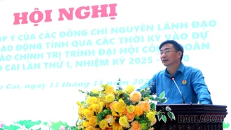 Liên đoàn Lao động tỉnh lấy ý kiến vào dự thảo văn kiện chính trị trình Đại hội Công đoàn tỉnh Lào Cai lần thứ I, nhiệm kỳ 2025 – 2030