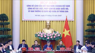 Công bố Lệnh của Chủ tịch nước về 14 luật và 1 pháp lệnh