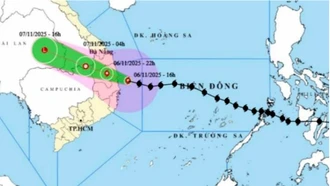 Bão số 13 giật cấp 16, đổ bộ vào khu vực từ Quảng Ngãi đến Gia Lai