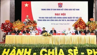 Đồng bào Công giáo luôn đồng hành cùng dân tộc trong các phong trào thi đua yêu nước