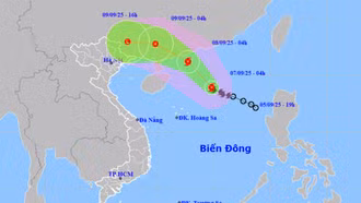 Bão số 7 Tapah còn mạnh thêm, có thể gây mưa lớn diện rộng ở miền Bắc