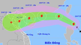 Đặc trưng của cơn bão Wipha khi vào Biển Đông, miền Bắc có thể mưa lớn 600mm/đợt