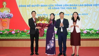 Tổng Liên đoàn Lao động Việt Nam công nhận chức danh Chủ tịch Liên đoàn Lao động tỉnh Lào Cai