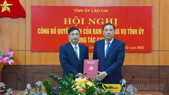 Công bố quyết định bổ nhiệm Chủ tịch Hội Nông dân tỉnh Lào Cai
