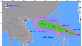 Áp thấp nhiệt đới sắp vào Biển Đông, mạnh lên thành bão