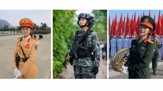 Những “Bông hồng thép” của quê hương Lào Cai trong khối diễu binh, diễu hành A80