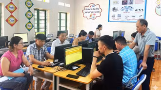 Xã Bát Xát tổ chức 2 lớp tập huấn nâng cao kỹ năng ứng dụng công nghệ thông tin cho 160 người