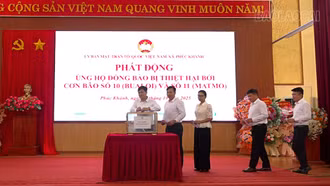 Xã Phúc Khánh và xã Liên Sơn phát động phong trào ủng hộ đồng bào bị thiệt hại do ảnh hưởng của bão số 10, 11