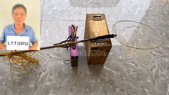 Xử phạt đối tượng sử dụng kích điện khai thác thủy sản trái phép