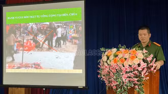 Tăng cường quản lý các loại hình kinh doanh, dịch vụ mùa lễ hội đền Bảo Hà