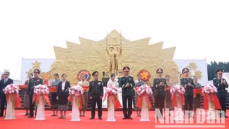 Hoàn thành nâng cấp Tượng đài Liên minh chiến đấu Việt-Lào tại tỉnh Champasak