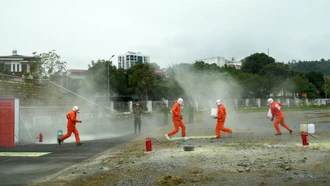 Hội thi nghiệp vụ phòng cháy, chữa cháy và cứu nạn, cứu hộ “Tổ liên gia an toàn phòng cháy, chữa cháy” năm 2025
