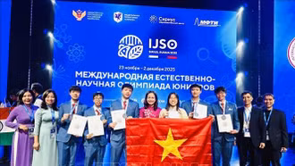 Đoàn Việt Nam xuất sắc giành huy chương trong kỳ Olympic khoa học trẻ quốc tế